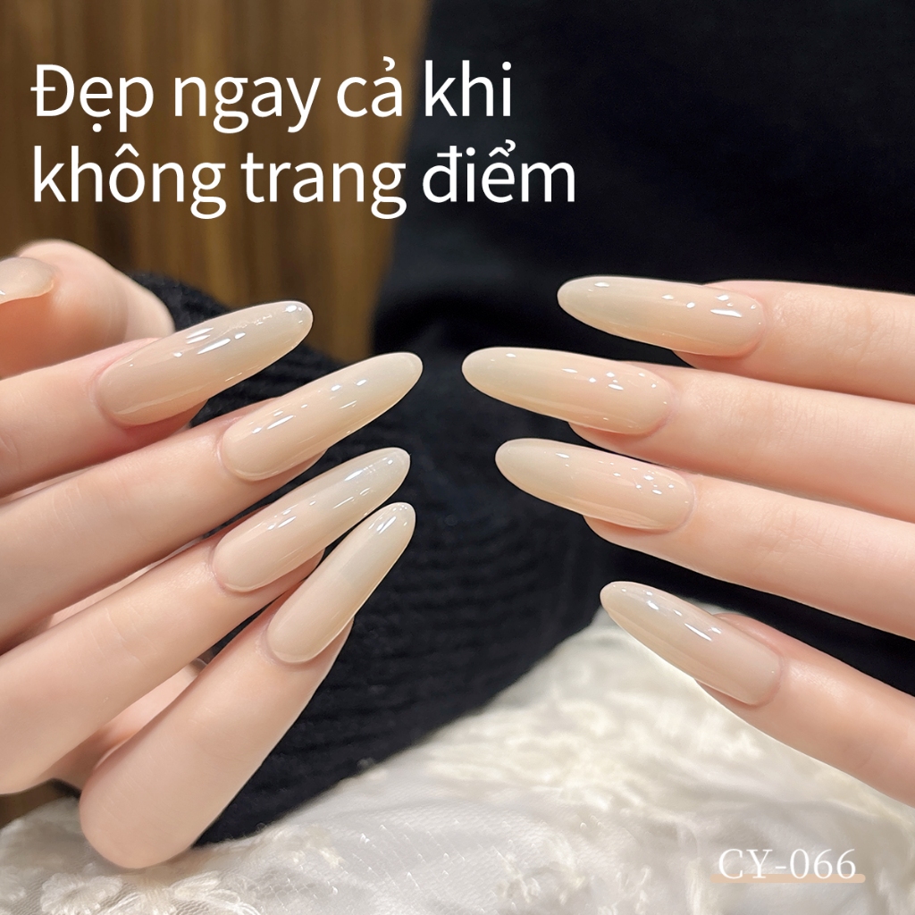 XEIJAYI 40ml - Sơn móng tay dạng gel màu nâu nude bán trong suốt, độ bóng lâu trôi, phù hợp với mọi tông da.