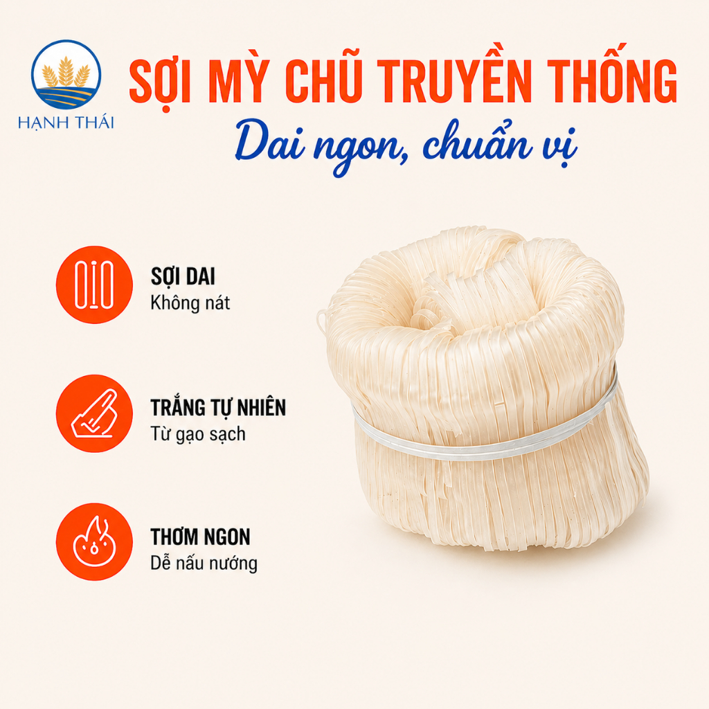 Combo 3kg mỳ gạo Chũ Hạnh Thái