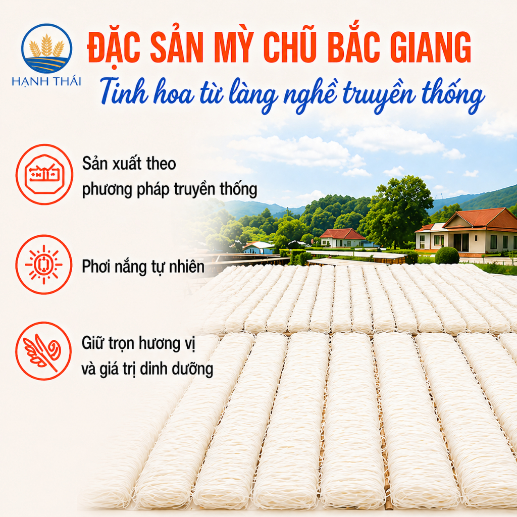 Combo 3kg mỳ gạo Chũ Hạnh Thái