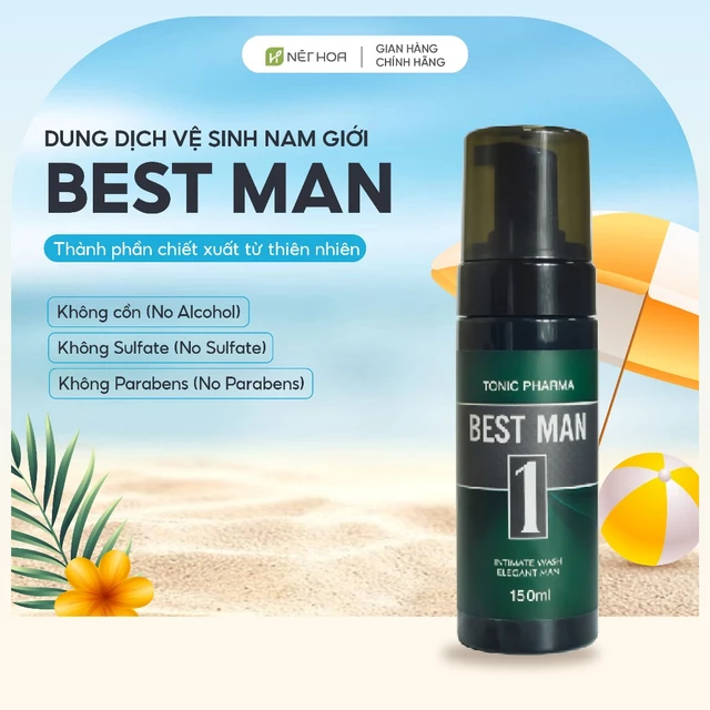 Gel Vệ Sinh Nam Giới Nét Hoa Best Man 150ml