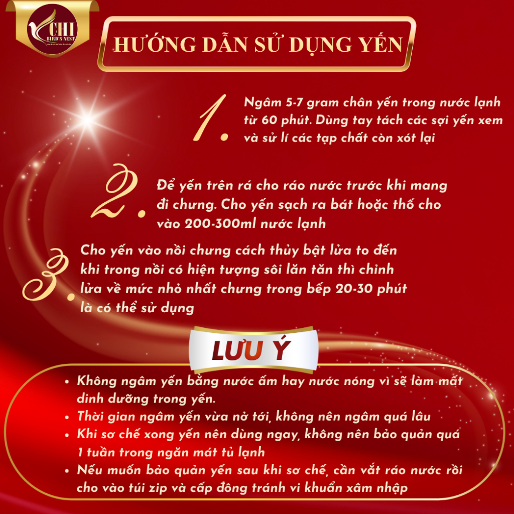 Chân Tổ Yến Tua Rút Lông Nguyên Chất 100% - Yến Sào Yến Chi