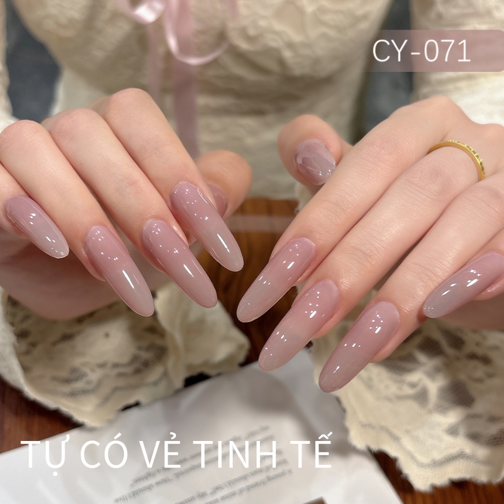 XEIJAYI 40ml — Sơn Gel Móng Màu Nude Hồng Khói Cổ Điển: Hiệu ứng bán trong suốt, thích hợp để sử dụng hàng ngày