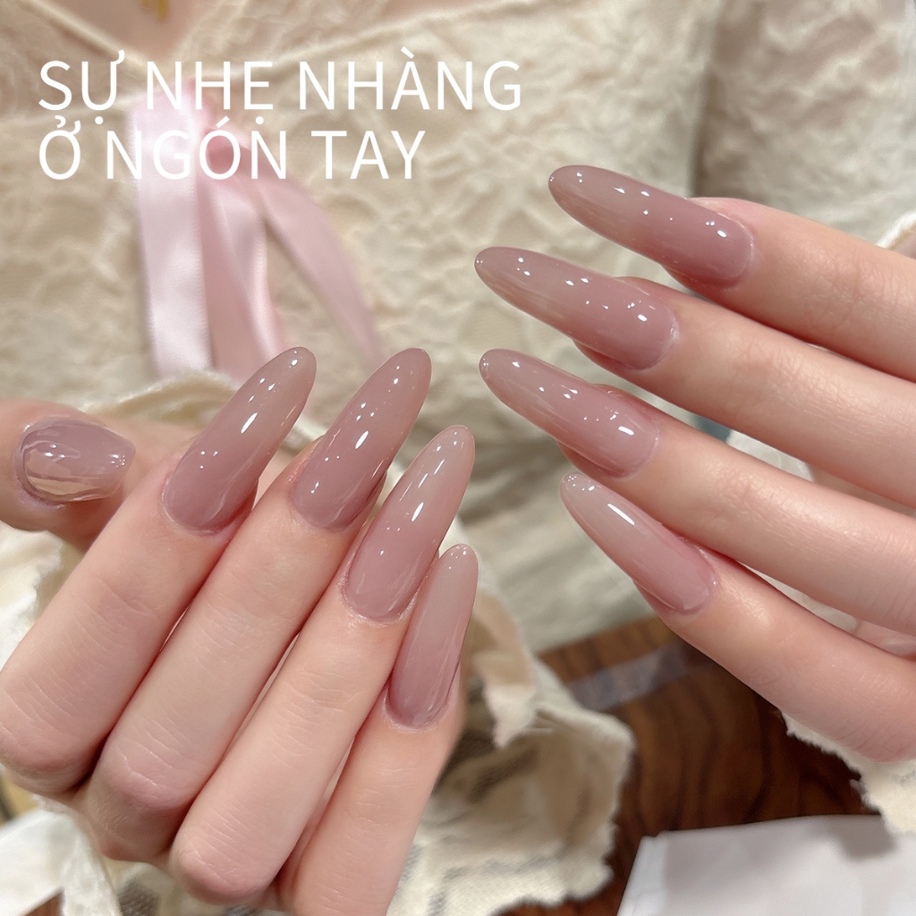 XEIJAYI 40ml — Sơn Gel Móng Màu Nude Hồng Khói Cổ Điển: Hiệu ứng bán trong suốt, thích hợp để sử dụng hàng ngày