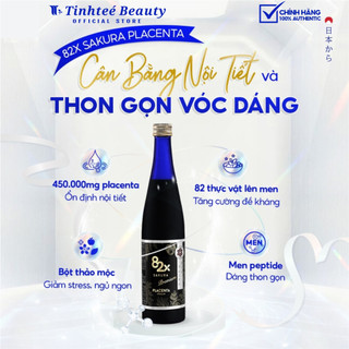 Nước Uống 82X Placenta Sakura Phiên Bản Cao Cấp, Hỗ Trợ Cải Thiện Nám Sạm, Nâng Tông Sáng Hồng Căng Bóng 500ml/chai