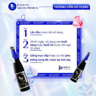 Nước Uống 82X Placenta Sakura Phiên Bản Cao Cấp, Hỗ Trợ Cải Thiện Nám Sạm, Nâng Tông Sáng Hồng Căng Bóng 500ml/chai