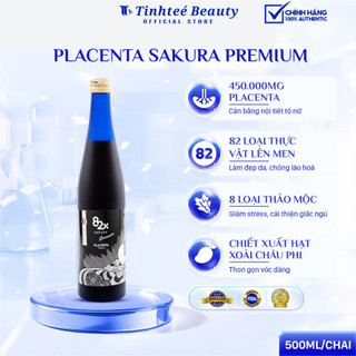 Nước Uống 82X Placenta Sakura Phiên Bản Cao Cấp, Hỗ Trợ Cải Thiện Nám Sạm, Nâng Tông Sáng Hồng Căng Bóng 500ml/chai