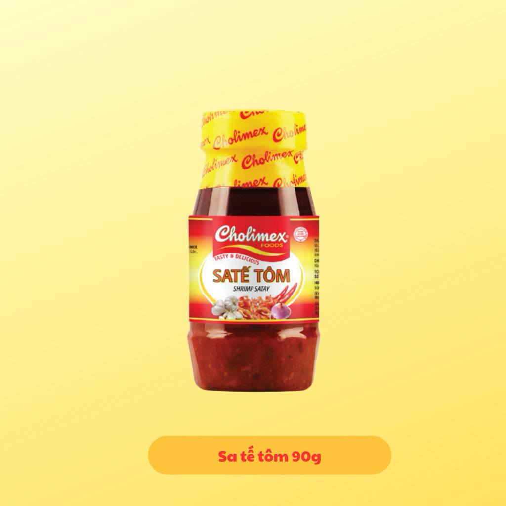 Sa tế tôm Cholimex hũ pet 90g - Gia vị ướp, chấm thơm ngon đậm đà