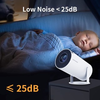 Máy chiếu di động HY300 4K HD Android 11 Không dây 2.4 + 5GWifi + Bluetooth 4.2 Máy chiếu mini thông minh Di động cùng m