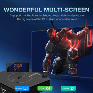 Q96ATV Smart ATV Android TV Box Crack 2.4GHz WiFi Điều khiển từ xa bằng giọng nói Android TV13.0 H313 Chip Watch YouTube