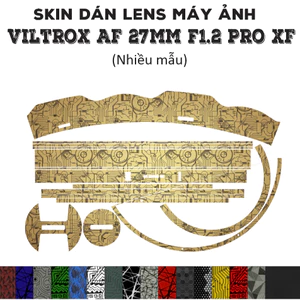 Skin dán Lens Viltrox AF 27mm f1.2 Pro XF (Nhiều mẫu) | Decal Film 3M dán bảo vệ ống kính máy ảnh 27 mm