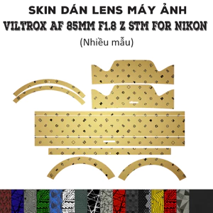 Skin dán Lens Viltrox AF 85mm f1.8 Z (Nhiều mẫu) | Decal Film 3M dán bảo vệ ống kính máy ảnh 85 mm