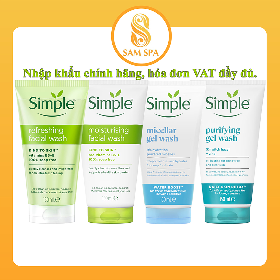 Simple - Mỹ phẩm Chính Hãng, Giá Tốt, Đảm Bảo 丨 Shopee Việt Nam