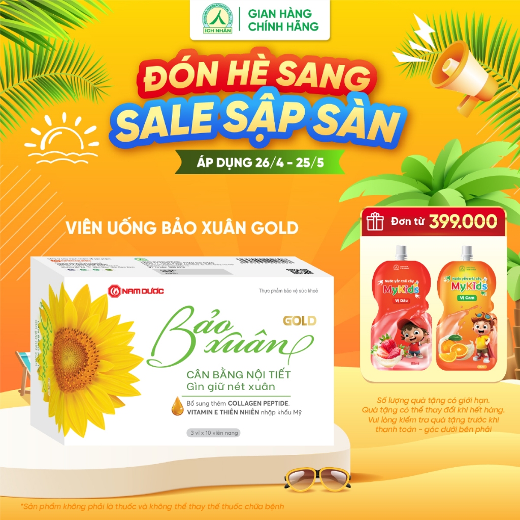 Viên uống Bảo Xuân Gold hỗ trợ cân bằng nội tiết - Hình ảnh thực tế