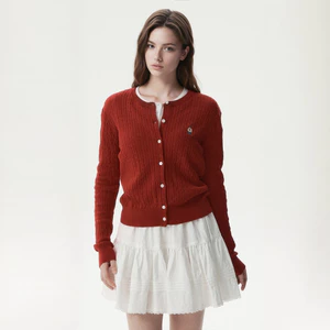 Áo Cardigan Mùa Hè WHO.A.U Steve High Gauge Cable Cardigan_WHCKG2521F