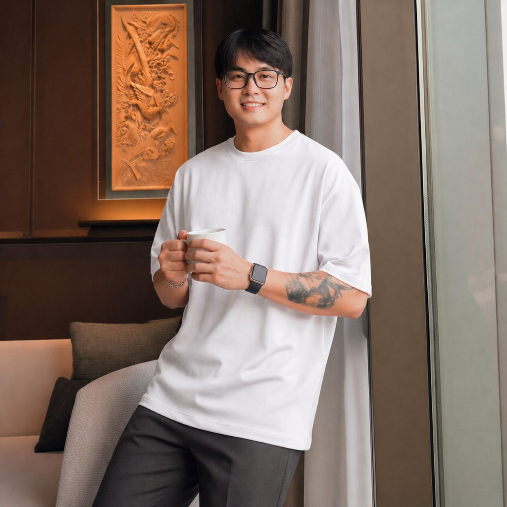 [Mua 2 Giảm 50K] Áo Thun Trơn Oversize Premium 270gsm MINIMAL Màu Xanh Oliu, Cotton 100%, Minimal Vietnam | BigBuy360 - bigbuy360.vn