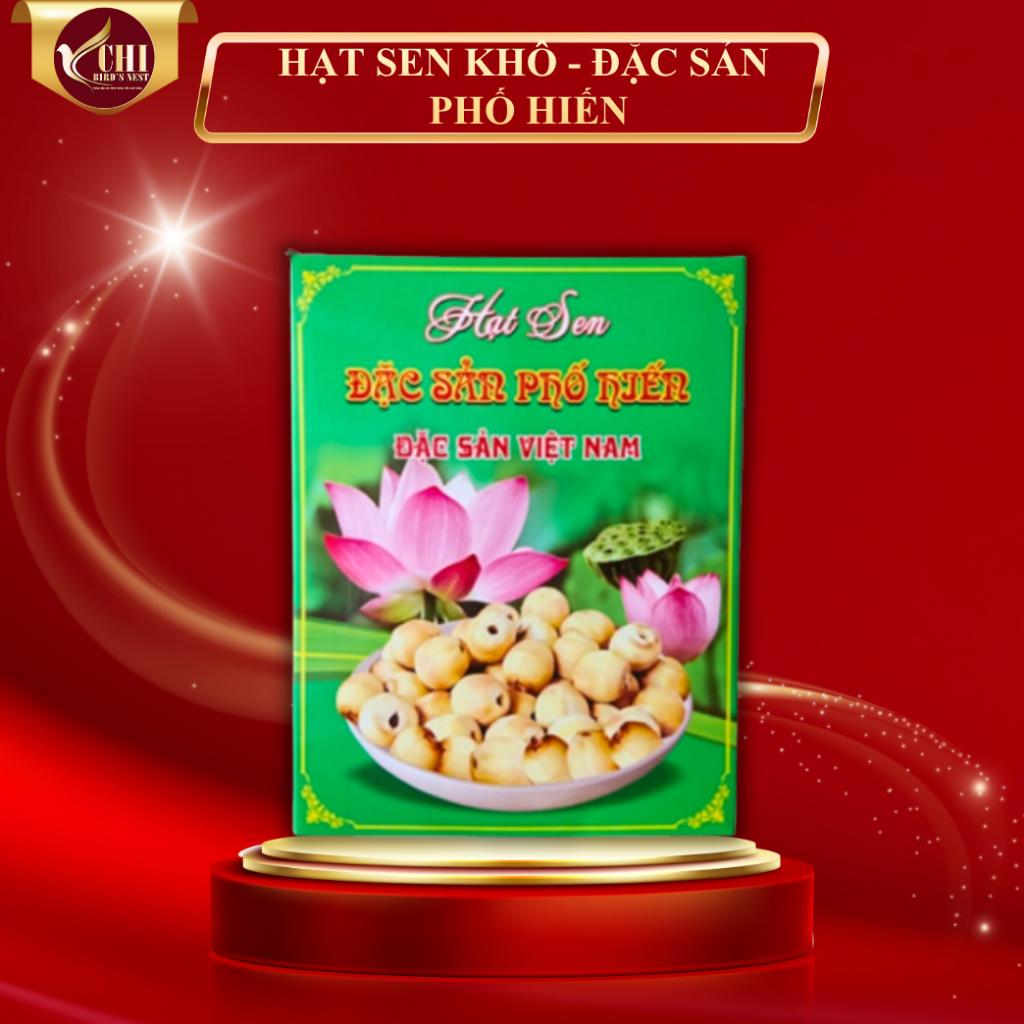 Hạt sen khô nấu chè, cháo, chưng yến táo đỏ thơm ngon