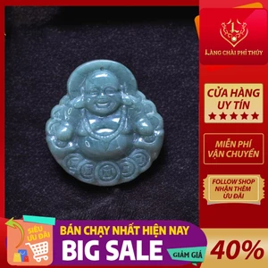 Mặt dây chuyền phỉ thúy type A phật Di Lặc