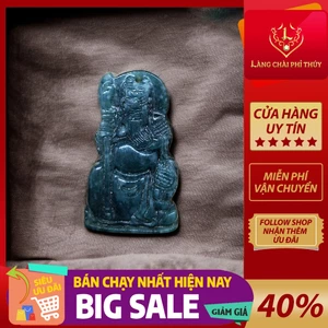 Dây chuyền phỉ thúy type A Quan Công hộ mệnh - Dây chuyền phong thủy