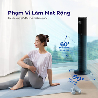 Quạt Tháp Levoit Smart WiFi 42 Inch Chính Hãng – Kết Nối WiFi, Điều Khiển Từ Xa