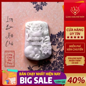 Dây chuyền Rồng phỉ thúy Type A - Long bài hộ chủ