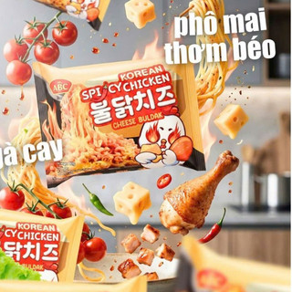 [Combo 10 Gói] Mì Trộn ABC Gà Cay Phô Mai Hàn Quốc 80g - Mì Trộn Ăn Liền, Cay Nhẹ | Mì Việt Casumo.