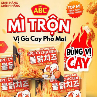 [Combo 10 Gói] Mì Trộn ABC Gà Cay Phô Mai Hàn Quốc 80g - Mì Trộn Ăn Liền, Cay Nhẹ | Mì Việt Casumo.