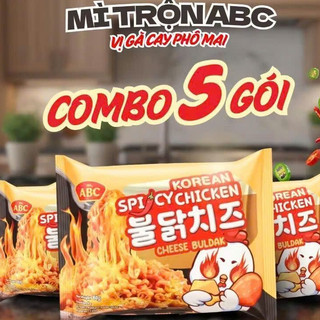 [Combo 10 Gói] Mì Trộn ABC Gà Cay Phô Mai Hàn Quốc 80g - Mì Trộn Ăn Liền, Cay Nhẹ | Mì Việt Casumo.