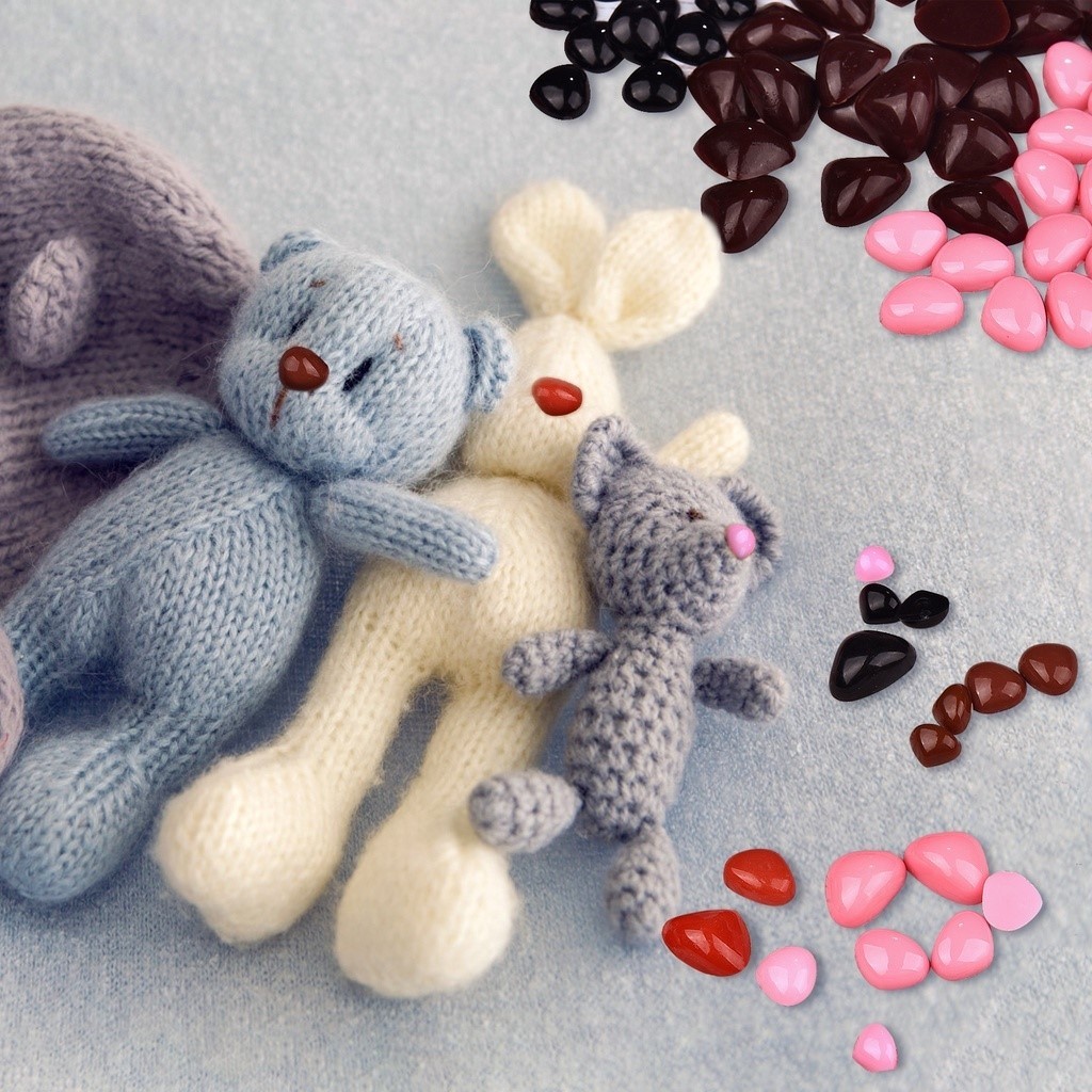 Mũi thú dán làm gấu bông len (10 cái) | Tiệm Len Của Sam - Sam Crochet