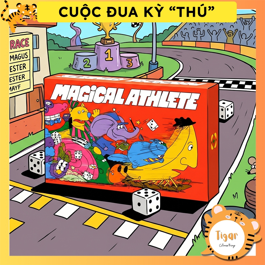 [Luật Việt Hóa] Boardgame Magical Athlete Trò chơi Cuộc đua kỳ "thú"