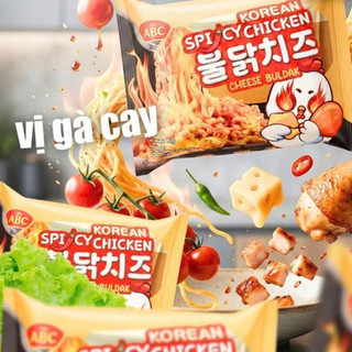Mì ABC Phô Mai Cay 80g - Mì Trộn Ăn Liền Vị Phô Mai,Cay Nhẹ, Combo 5 Gói / 10 Gói | Mì Việt Casumo
