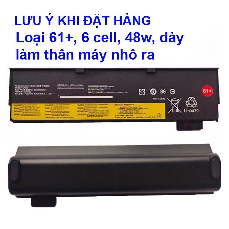 (BH 12 THÁNG) Pin  Lenovo ThinkPad T470 T480 T570 T580 P51s P52s  61+