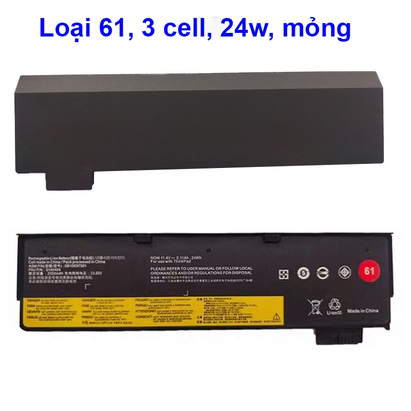 (BH 12 THÁNG) Pin  Lenovo ThinkPad T470 T480 T570 T580 P51s P52s  61+