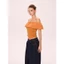 ERALIS - Áo Thun Body Co Giãn Tốt Trễ Vai Lệch vai Phối Bèo Chất Gió Lụa Kiểu Dáng Basic Dễ Mặc Dễ Phối Đồ Top Women P01