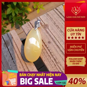 Mặt dây chuyền ngọc hình giọt nước - Dây chuyền đá tự nhiên