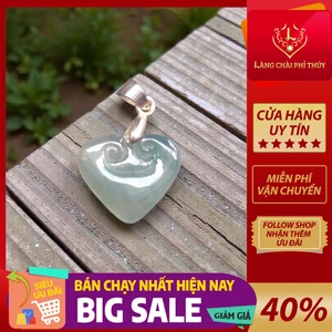 Phụ kiện thời trang - Dây chuyền Như Ý cát tường - Dây chuyền trái tim Như Ý phỉ thúy tự nhiên