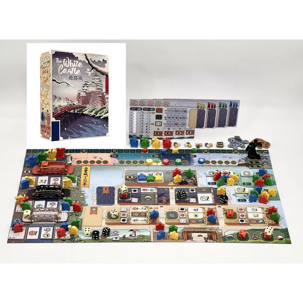 Boardgame The White Castle + Exp Matcha + Promo 1-5 Lâu Đài Himeji bản CN