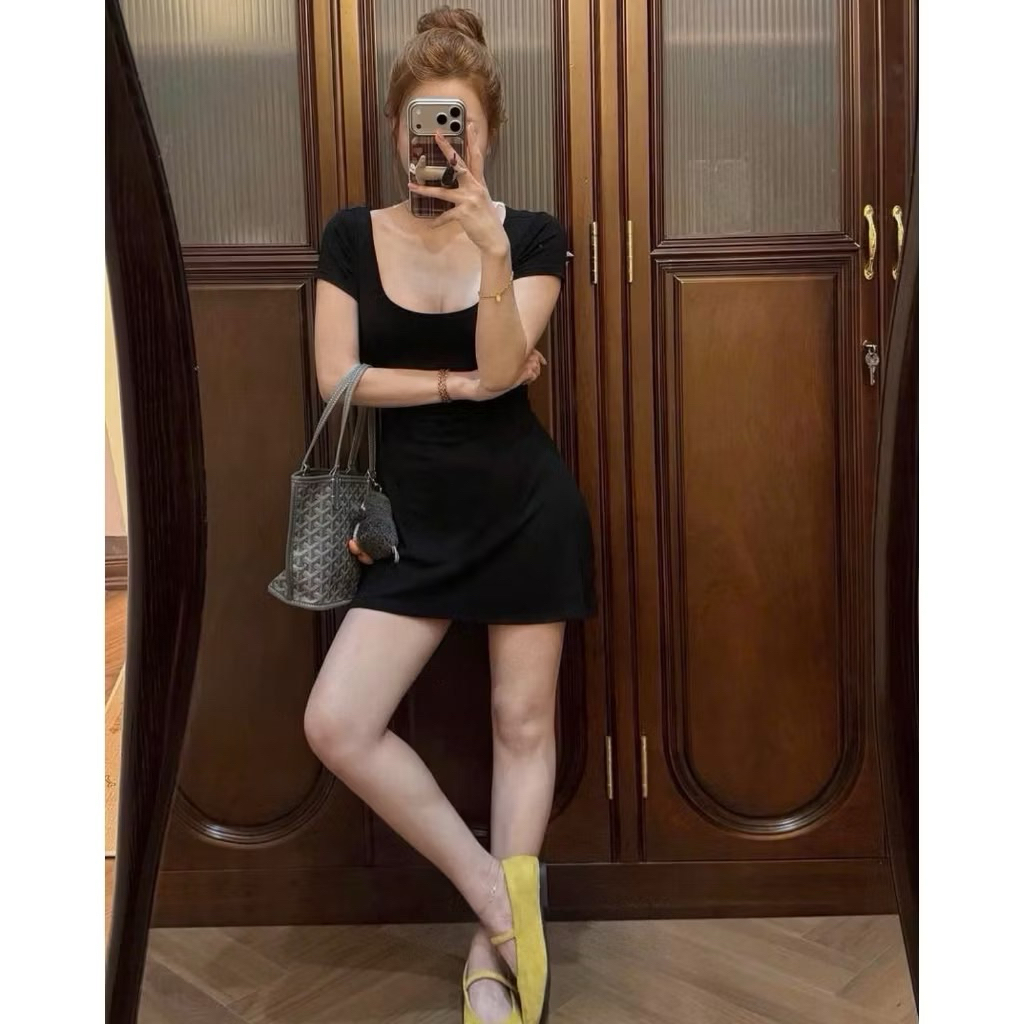 | LYN WEAR | (DEAL MỞ BÁN) Đầm Nữ Cổ Viền Form Xòe Dáng Ôm Nhẹ Tôn Dáng Thanh Lịch