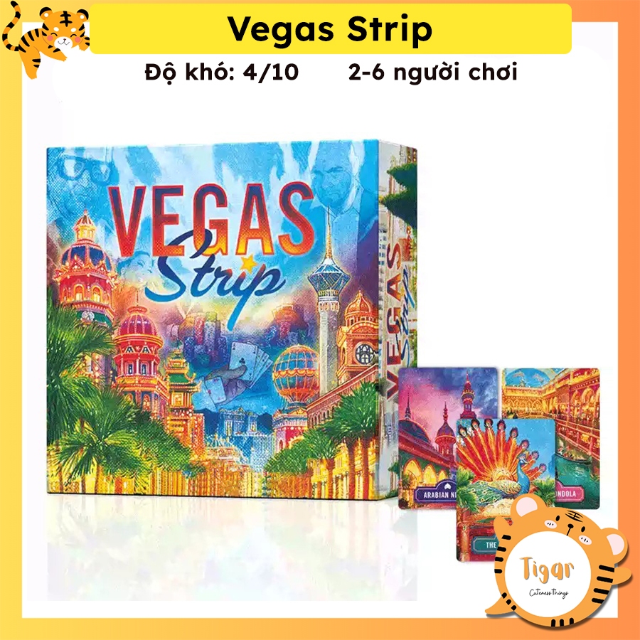 [Luật Việt] Boardgame Vegas Strip Chuyến Du Lịch Vegas