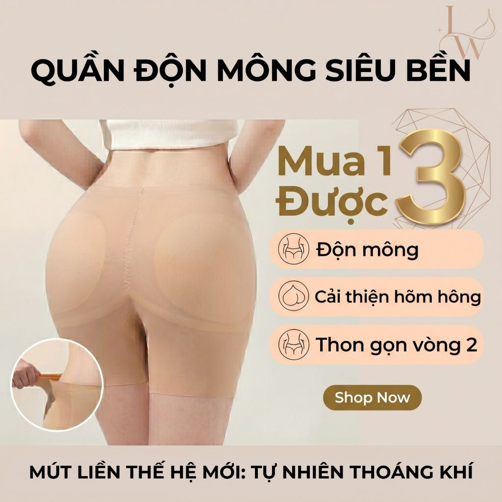 Quần Độn Mông Và Hông Q897 Nâng Mông Ôm Bụng Dưới Không Lộ Viền