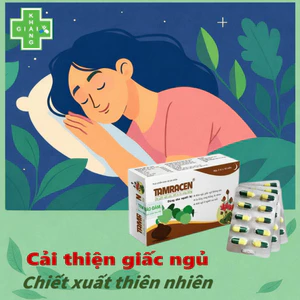 Viên uống Tamracen hỗ trợ tạo giấc ngủ ngon, hạn chế căng thẳng, hồi hộp, lo âu từ thiên nhiên (Hộp 30 viên)