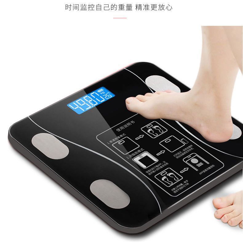 Cân Điện Tử Thông Minh Bluetooth - Đo Trọng Lượng, Mỡ, BMI, Theo Dõi Sức Khỏe