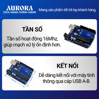KIT Arduino Uno R3 Atmega328P Chíp Cắm/Chíp Dán - Loại Có Dây/Không Dây - Hàng chất lượng cao