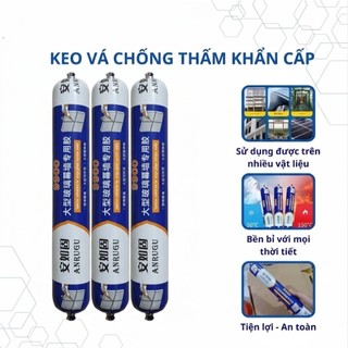 Keo Silicone ANRUGU 9900 800g Dán Kính Chịu Lực, Chống Nước, Trám Khe Nhà Tắm Cửa Kính Đa Năng