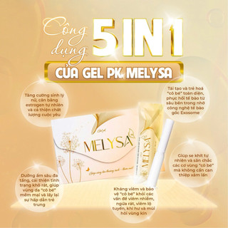 1 Hộp 5 ống Gel phụ khoa MELYSA – Cân bằng pH, dưỡng ẩm.