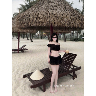 SET ÁO TRỄ VAI MIX CHÂN VÁY REN HOA HOT HIT
