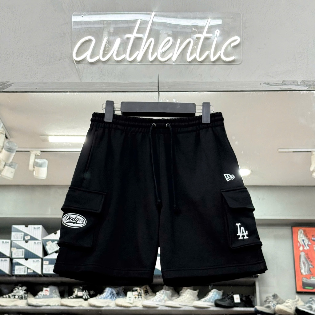 Quần Short New Era LA Dodgers Cargo Black / Beige - 15598337