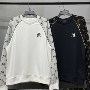 Áo Sweater Monogram New York Yankees White Grey / Black Beige - 3AMTM1244
