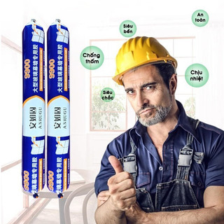 Keo Silicone ANRUGU 9900 800g Dán Kính Chịu Lực, Chống Nước, Trám Khe Nhà Tắm Cửa Kính Đa Năng