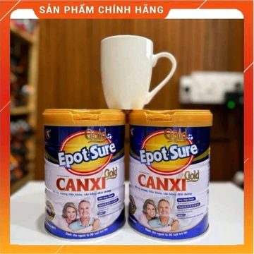 ( KÈM LỌ YẾN VÀ LY SỨ )SỮA EPOT SURE CHO NGƯỜI CAO TUỔI LON 900G - GIÀU CANXI , HỖ TRỢ XƯƠNG KHỚP VÀ TIỂU ĐƯỜNG