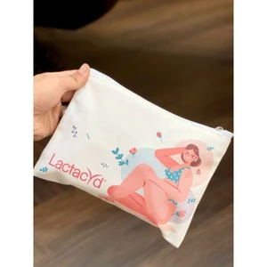 Túi đựng Mỹ phẩm , đồ make-up canvasHkm lactacyd